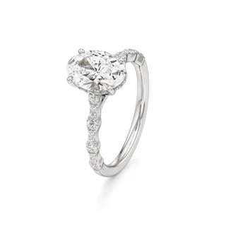 Liana Pear Station Diamond Band