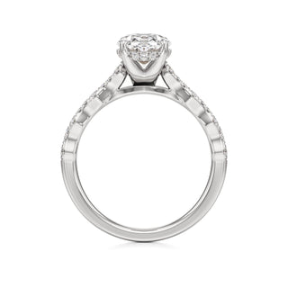 Liana Pear Station Diamond Band