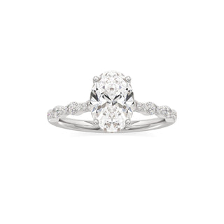 Liana Pear Station Diamond Band