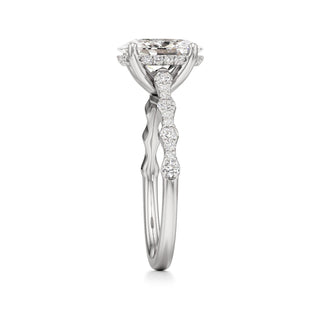 Liana Pear Station Diamond Band