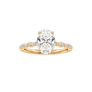 Liana Pear Station Diamond Band