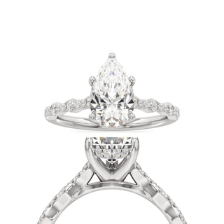 Liana Pear Station Diamond Band