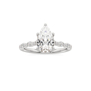 Liana Pear Station Diamond Band