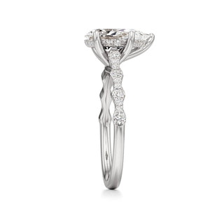 Liana Pear Station Diamond Band