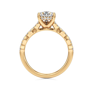 Liana Pear Station Diamond Band