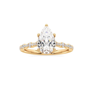 Liana Pear Station Diamond Band