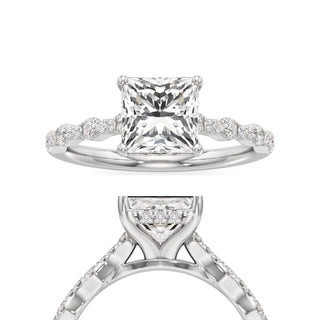 Liana Pear Station Diamond Band
