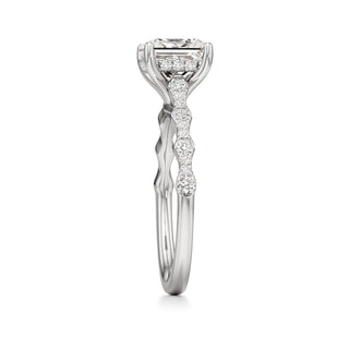 Liana Pear Station Diamond Band