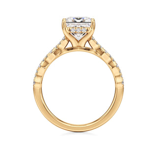 Liana Pear Station Diamond Band