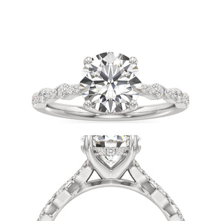 Liana Pear Station Diamond Band