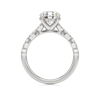 Liana Pear Station Diamond Band