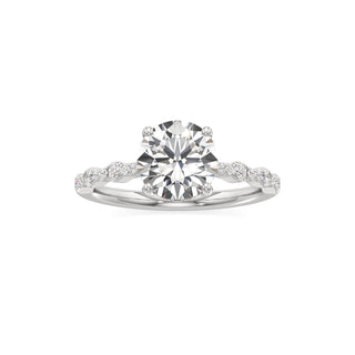 Liana Pear Station Diamond Band