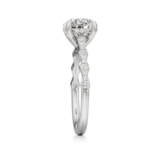Liana Pear Station Diamond Band
