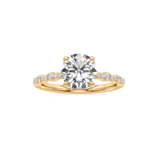 Liana Pear Station Diamond Band