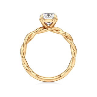 Linda Elongated Cushion Twisted Knot Band