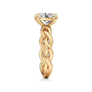 Linda Elongated Cushion Twisted Knot Band