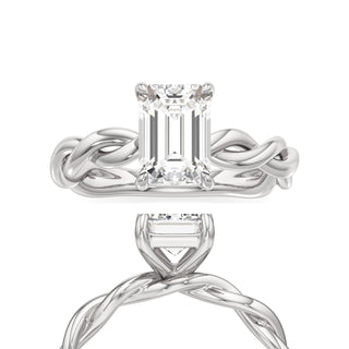 Linda Elongated Cushion Twisted Knot Band