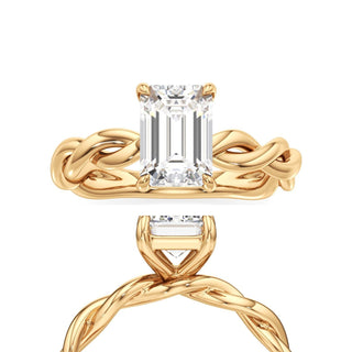 Linda Elongated Cushion Twisted Knot Band