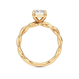 Linda Elongated Cushion Twisted Knot Band