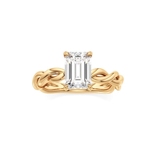 Linda Elongated Cushion Twisted Knot Band
