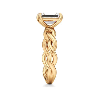 Linda Elongated Cushion Twisted Knot Band