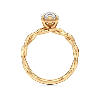 Linda Elongated Cushion Twisted Knot Band