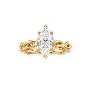 Linda Elongated Cushion Twisted Knot Band