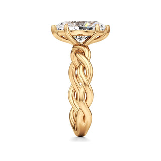 Linda Elongated Cushion Twisted Knot Band