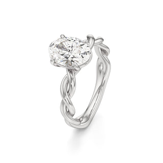 Linda Elongated Cushion Twisted Knot Band