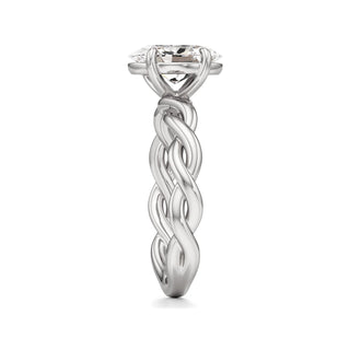 Linda Elongated Cushion Twisted Knot Band