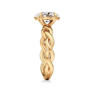 Linda Elongated Cushion Twisted Knot Band
