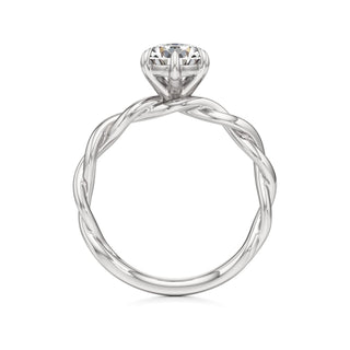 Linda Elongated Cushion Twisted Knot Band