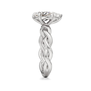 Linda Elongated Cushion Twisted Knot Band