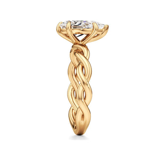 Linda Elongated Cushion Twisted Knot Band