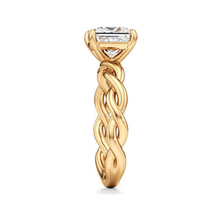 Linda Elongated Cushion Twisted Knot Band