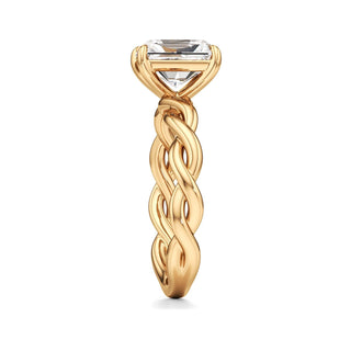 Linda Elongated Cushion Twisted Knot Band