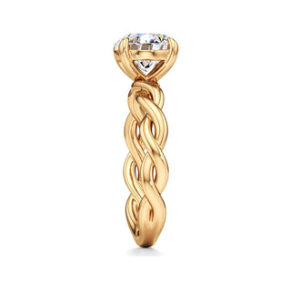 Linda Elongated Cushion Twisted Knot Band