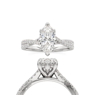 Maren Round Twisted Diamond Band