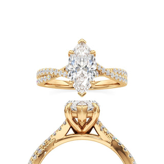 Maren Round Twisted Diamond Band