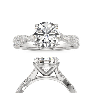 Maren Round Twisted Diamond Band