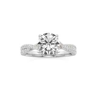 Maren Round Twisted Diamond Band