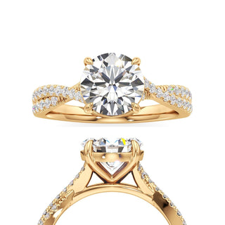 Maren Round Twisted Diamond Band