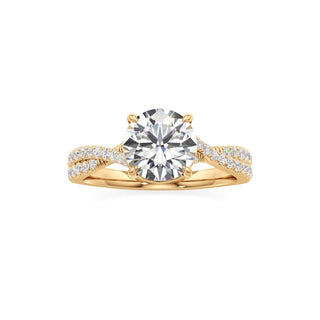 Maren Round Twisted Diamond Band