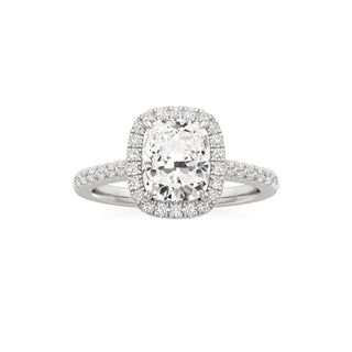 Marisol Round Halo with Diamond Band