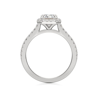 Marisol Round Halo with Diamond Band