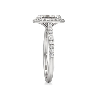 Marisol Round Halo with Diamond Band