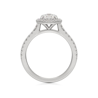 Marisol Round Halo with Diamond Band