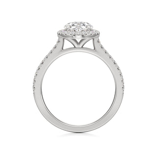 Marisol Round Halo with Diamond Band