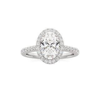 Marisol Round Halo with Diamond Band
