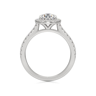 Marisol Round Halo with Diamond Band